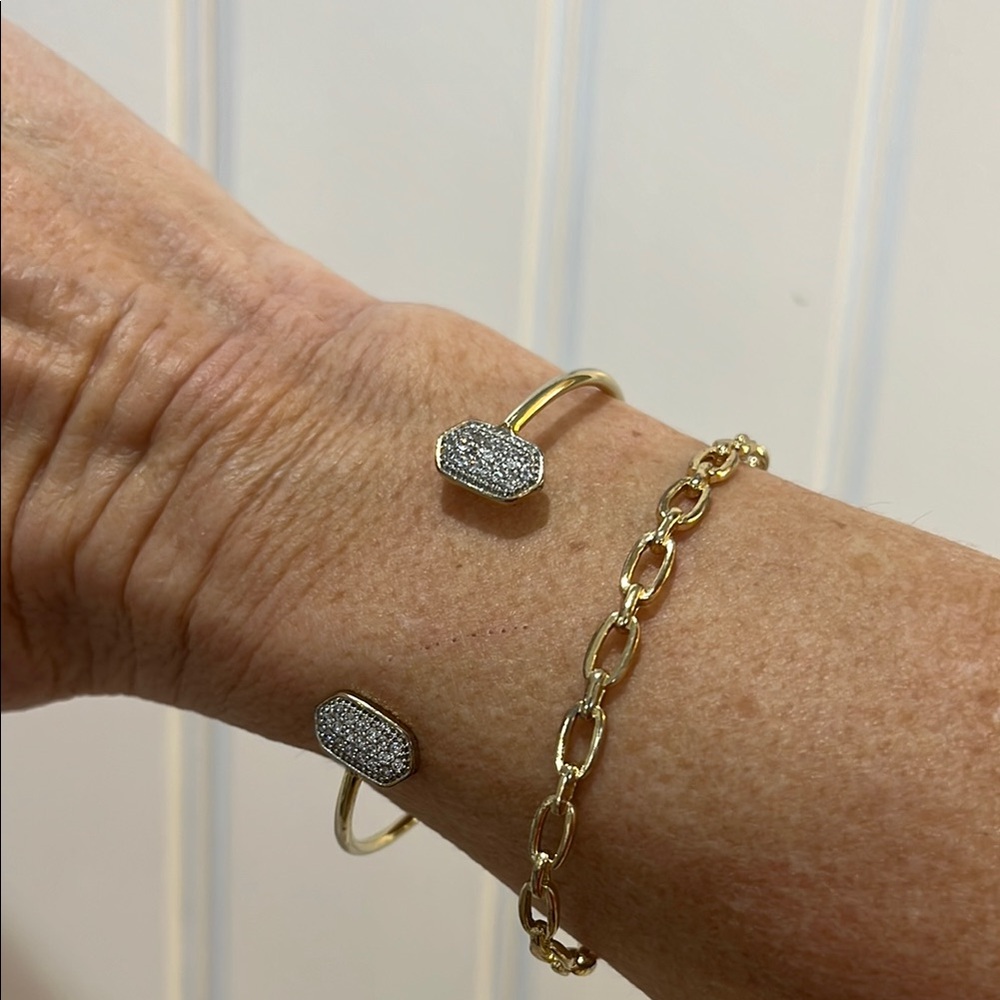 Gold and Silver-Tone Cuff Bracelet